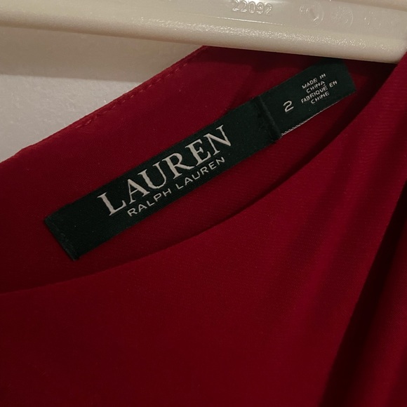 Size two maxi, red, Ralph Lauren gown. - Picture 2 of 2